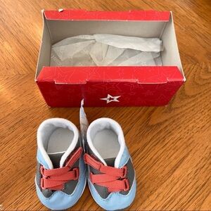 New in box American girl doll athletic shoes for doll 18” w/box blue gray